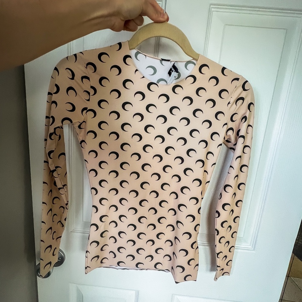 Marine Serre Crescent 🌙 print T-shirt - (size S)